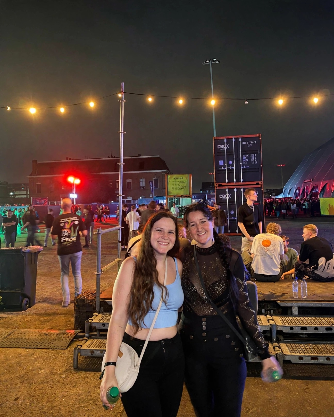 Festival Princess Aysha with a friend at an Amsterdam Dance Event experience